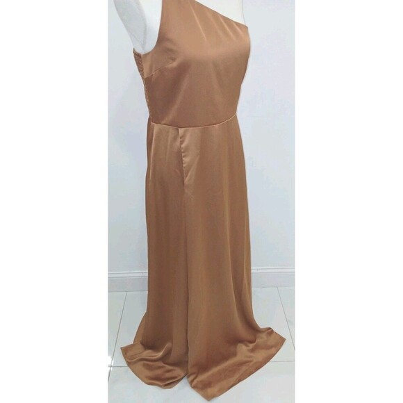 Show Me Ur Mumu Shannon One Shoulder Dress Show Me Ur  Copper Size LARGE - Picture 2 of 9
